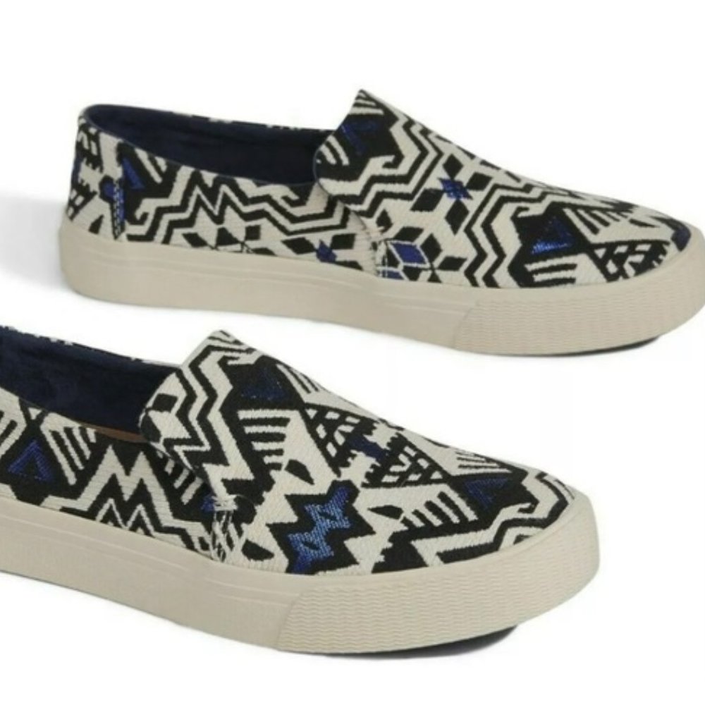 Toms Sunset Stellar Blue Metallic Jacquard 7.5